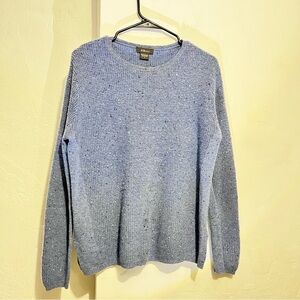 Pure Amici cashmere lilac Blue Crewneck Sweater :Box W: